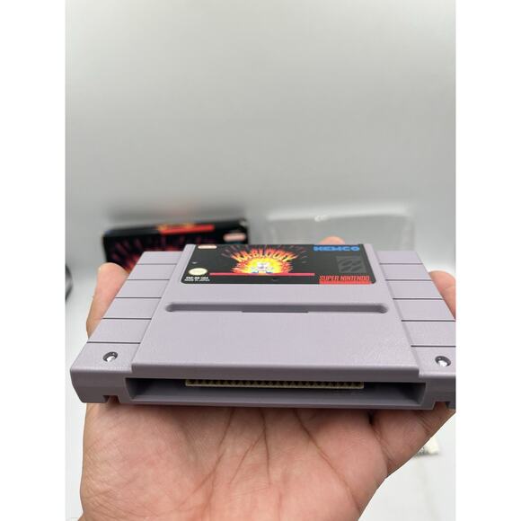 KA-BLOOEY Super Nintendo SNES Original Box with Protective Sleeve - Picture 3 of 16